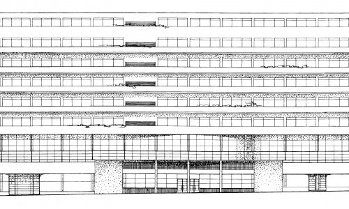 C379 Soutěžní návrh na obchodní a administrativní a obytný dům První moravské spořitelny